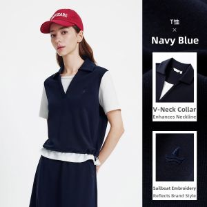 Navigare | Fake Two-Piece Spring Summer Loose Design Polo Shirt