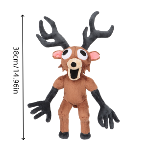 38cm 99 Aights In The Forest Deer Plush Stuffed Animal Game Peripheral The Deer Birthday Xmas Halloween Gift Toys for Kids Decor