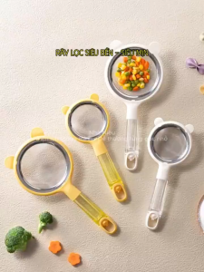 กระชอน หูหมี สแตนเลส304 หนาอย่างดี ตะแกรงร่อน ร่อนแป้งกระชอนสุกกี้ ชาบู สไตล์ญี่ปุ่น กระบวยมีรู กระชอนกรอง อุปกรณ์ในครัว