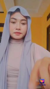 Pashmina Inner Masker Instan Lubang Telinga / Pashmina Instan Plus Inner New Normal