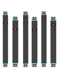 Pdu Server Cabinet Socket Lightning Protection Middle Seat 6/8 Position Wiring Board Plug Board Anti Lightning Surge Protector