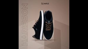 Naz Footwear Harrison Azl 005- Sepatu Sneakers Pria Casual Kets Hitam Kerja Santai