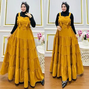 MF Gamis Overall Lyodra 931 / overal kekinian / overall viral / realpict