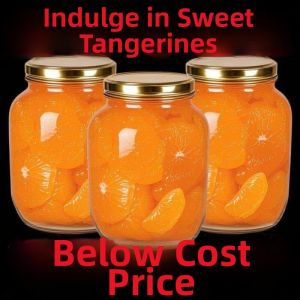 Fresh Canned Tangerines Whole Case