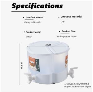 🔰 3.5L/5.2L 360° Rotatable Cold Kettle with Faucet / Beverage Dispenser with Spigot / Three Grid Drink Minuman Dispenser