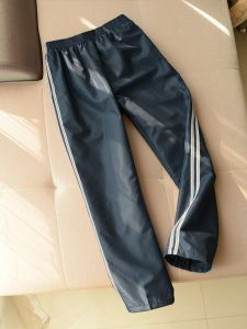 Sporty Casual Mens Loose Fit Straight Leg Pants Elastic Waist School Campus Style Spring Autumn Side Color Block Long Trousers