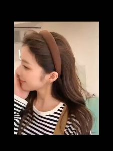 Korean Style Headband 🎀 高颅顶发箍 Cekak Rambut Headband Span Cuci Muka Wanita Sponge Hairband Female Face Wash Summer Hair Accessories