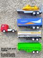 Simulated Alloy Semi-trailer Truck Model. 