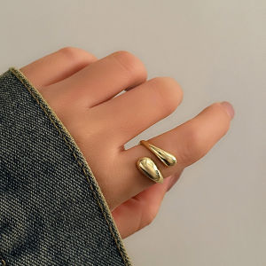Open Smooth Surface Hug Designer Finger Rings for Women Trendy Elegant Ladies Accessories 2024 Fashion Jewelry Female Girls Gift