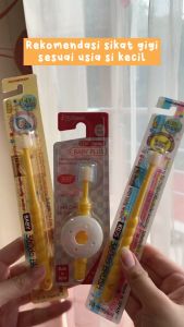 360do Toothbrush for Kids (POLOS DAN MOTIF) / Sikat Gigi Jepang 360 derajat / GREEN / BIRU / ORANGE / BROWN / RILAKUMA / MY MELODY