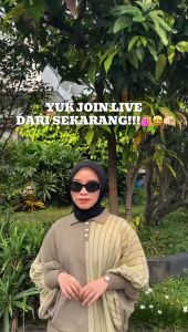 Oneset Gracee Polo Blouse Knits Berkerah Motif Garis Setelan Celana Kulot Premium Wanita Kekinian