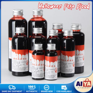 ★Same Day Shipping★ Halloween Party Realistic Fake Blood Spray Artificial Pseudo Fake Blood Zombie Vampire Cosplay Makeup Props Plasma Blood Bag LZC-Fake-Blood