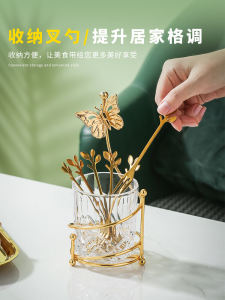 Sáng Tạo Dễ Thương Dĩa Trái Cây Thìa Tráng Miệng Bộ Hộp Bảo Quản Sử Dụng Tại Nhà Dao Kéo Bằng Thép Không Gỉ Xiên Trái Cây Dễ Thương Xử Lý