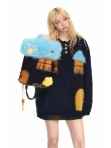 YEDM Original Knitted Plush Shoulder Bag Large Capacity Cute Birthday Gift Sweet Lady Style Fabric Womens Bag for Daily Use