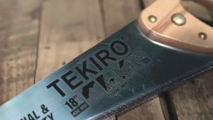 Gergaji Tangan 3 Mata 18" inchuntuk Kayu Triplek Gypsum GRC Board GG. Oak - Three Teeth Hand Saw TEKIRO