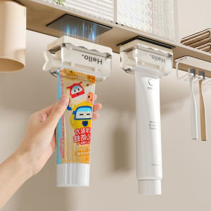 Đế Ép Kem Đánh Răng Từ Tính Cầm Tay Dụng Cụ Lưu Trữ Chổi Đánh Răng Treo Tường Đế Ép Kem Đánh Răng Bằng Nhựa Dùng Một Lần