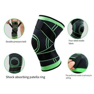 Adult Breathable Support Protector Relieve Pain Knee Pad Adjustable Brace Keep Warm Sports Safety Knee