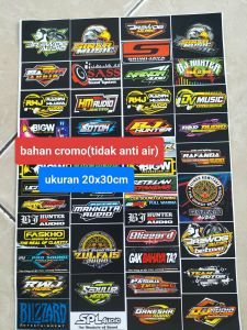 STIKER SOUND | STIKER AUDIO | STIKER SOUNDSYSTEM | STIKER PACK | STIKER 1 LEMBAR | UKURAN 21 cm x 31cm