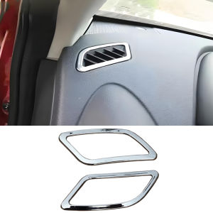 For Nissan Qashqai 2006 2007 2008 2009 2010 2011 J10 Car Accessories Trim Air Conditioner Outlet ABS Chrome Cover