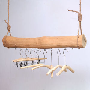Wooden Branch Clothes Hanger Rack Display Shelf Dormitory Window Decoration Straight Rod Original Wood Branch Clothing Stand