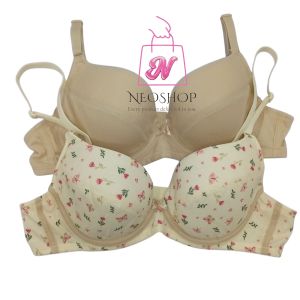 Avon Katie 2 pc underwire bra Beige floral patterned bra with adjustable straps and underwire support.