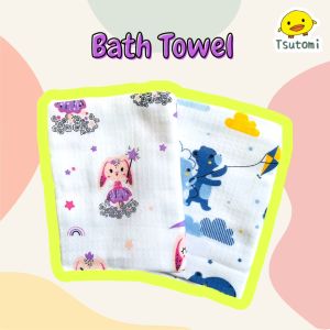 VINITION Cute Cartoon Soft Baby & Kids Bath Towel | Tuala Mandi Bayi & Kanak-Kanak Bercorak Comel | 新生儿儿童可爱图案毛巾 (54cm x 100cm)