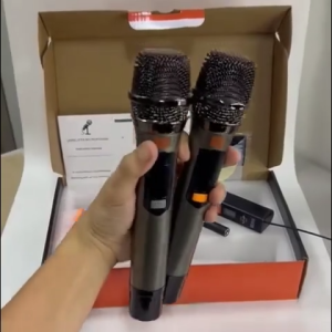 JBL 50S Wireless Dual Microphone Professional UHF Handheld with Built-in Rechargeable Battery Type-C | Complete Accessories in the box -Good Quality Lowest Offer
