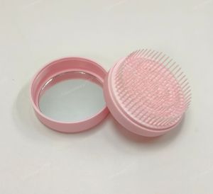 Portable Air Massage Comb with Mirror for travel make up organizer 梳镜组合梳子便携式出差好物洗头梳顺发梳子干湿两用梳高颜值梳子