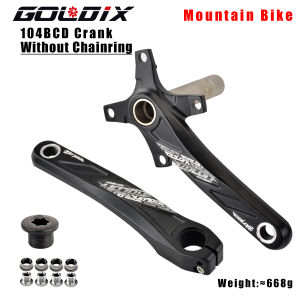 GOLDIX 104BCD Wide & Narrow Tooth Mountain Bike Parts Crankset 165/170/175mm Cranks Round/Oval Chainrings 32T/34T/36T/38T MTB