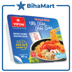 [SET 5 KHAY] - VIFON - Mì khay Vifon xào vị Hải Sản - (90g/khay) - Mì Hải sản khay xào Vifon Mì khay ăn liền Vifon Hải Sản Vifon khay mì xào Hải Sản.