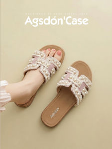 Agsdon | Womens Outdoor Woven Thick Sole Slippers Autumn New Arrival