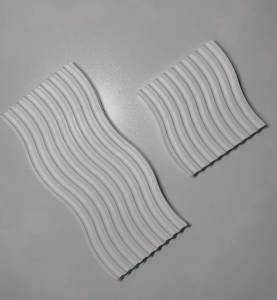 ถาดปูนคลื่นน้ำแบบยาว-สั้น (สินค้าพรีออเดอร์ ทำตามสั่ง ) พร็อพถ่ายรูปสินค้า พร๊อพมินิมอล ถาดปูน จานปูน จานรอง ถาดรอง ถาดรองเทียน รองแกว