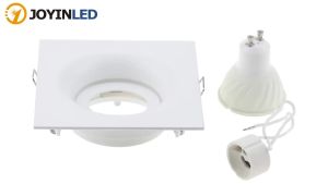JOYINLED Khung Đèn Chiếu Sáng Vuông GU10 MR16 Đèn Trần Âm Trần Có Thể Điều Chỉnh Màu Đen Cho Phòng Ngủ Nhà Bếp