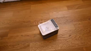 𝗔𝗨𝗧𝗢𝗕𝗢𝗧 Aqua Shield Water Fountain น้ำพุแมว ไร้สาย มีแบตเตอรี่ในตัว ฝาเปิดปิดอัตโนมัติ