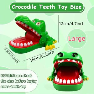 Crocodile Teeth Toys Game for Kids Crocodile Biting Finger Dentist Game Novelty Childrens Lucky Game Trick Decompression Toy