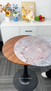 Waterproof plastic tablecloth Makapal PVC tablecloth transparent thick clear customizable and cuttable