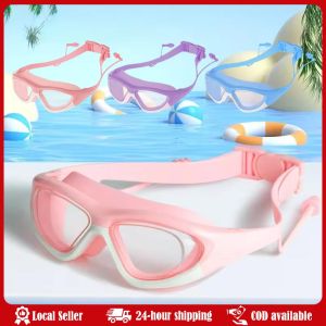 Childrens High-definition Waterproof And Anti Fog Swimming Large Frame Glasses Convenient Goggles Silicone Connected Earplugs High-definition Childrens Waterproof And Anti Fog Swimming Large Frame Glasses Convenient Goggles Silicone Connected Earplugs