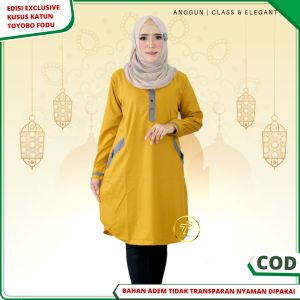 Baju Atasan Tunik Wanita Remaja Bahan Katun Toyobo Terbaru Premium Adem Santri Putri Santriwati
