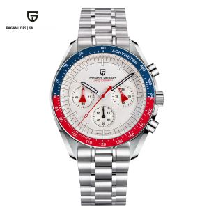 Đồng Hồ Nam Pagani Design 2025 PD1701 Cao Cấp Máy Quartz Viền Sapphire Thể Thao Chức Năng Chronograph Chống Nước Dây Thép Không Gỉ