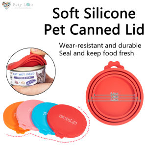 Pet Silicone Can Lid For Pet Can Dog Food Cover Cat Food Cover Wet Food Reusable Seal Cover Food Storage Top Cap Seal Canned Cover