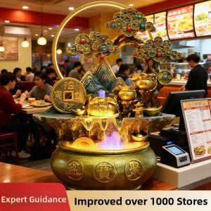 YISHI | Feng Shui Wealth Attraction Decorative Water Wheel
