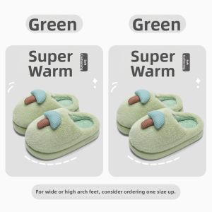 TZLDN | Thick-soled Warm Slippers Indoor Home Winter Wear Furry