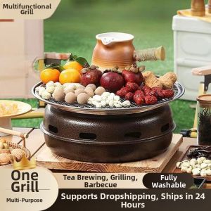 Korean Style Smokeless Charcoal BBQ Grill