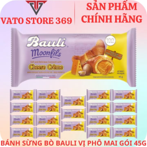 Bánh sừng bò BAULI vị phô mai gói 45g (thùng/gói)