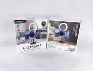 KAKUSIGA KSC-1514 XIULI SERIES 3 Device Live Holder with Ring Light