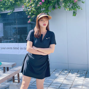 ชุดว่ายน้ำไซส์ใหญ่ชุดว่ายน้ำใส่แช่น้ำพุร้อนกีฬาลำลองใส่แล้วดูผอมปิดหน้าท้องสำหรับสาวอวบกก. ปิดมิดชิดขาตรงแบบกระโปรงแยกชิ้นสำหรับผู้หญิง