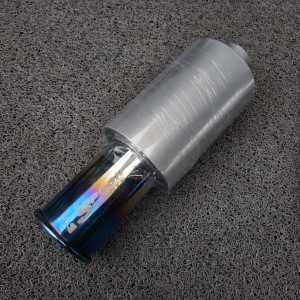 KNALPOT MOBIL RACING SPOON BIRU  Spesifikasi : 1. Bahan tabung plat galvanis tebal dengan ujung oulet stainless steel 2. Inlet 2 inch Outlet 2.5 inch 3. Dengan karakter suara bas kering (rpm bawah ngebas bulet gahar di rpm atas)  Apa keunt