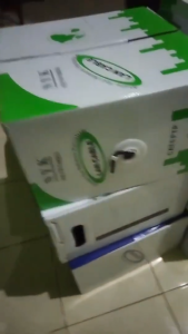 Kabel LAN Cat5e UTP 85 Meter Terpasang RJ45 NYK Dan Plugboot