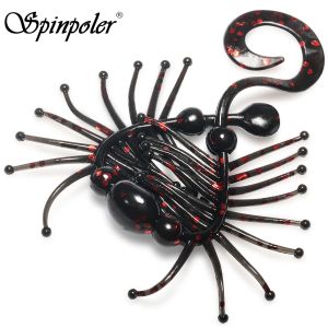 Spinpoler Multiple Rigging Soft Bait Worm Fishing Lure Swimbait UV/Luminous Skirt TPR Grub Flexible Swimming Multipurpose Tackle