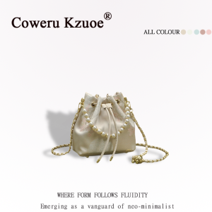 Oriental Style Pearl Bucket Bag